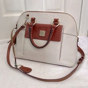 Dooney & Bourke cream satchel bag